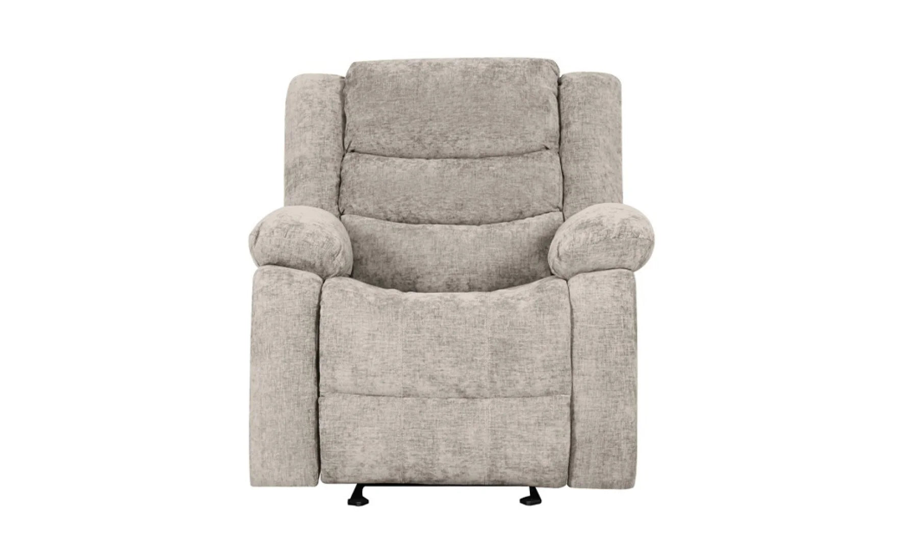 Set canapea cu 2 fotolii, sistem recliner manual Amber , Gri/Bej