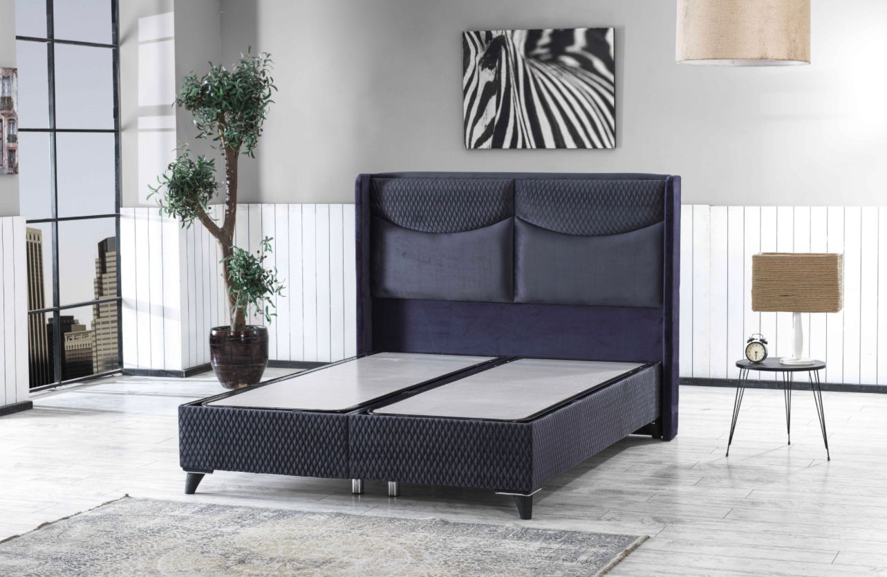 Pat tapițat cu spațiu de depozitare Zara