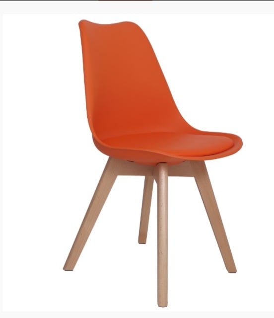 Scaun Celia, cadru lemn fag - imitatie piele