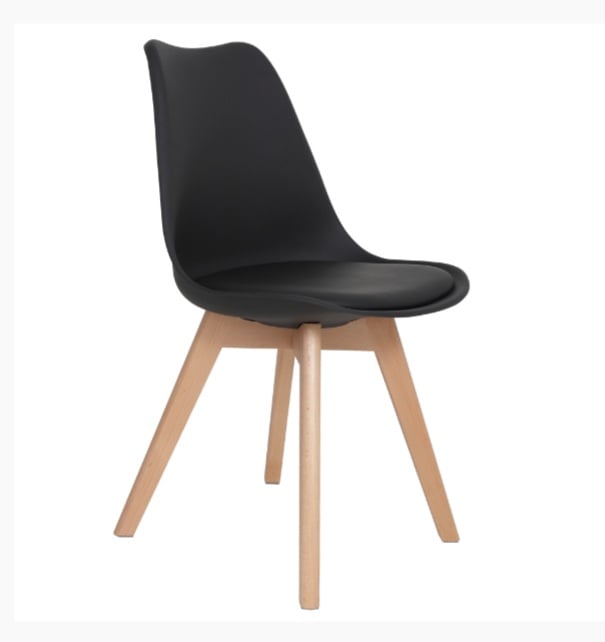 Scaun Celia, cadru lemn fag - imitatie piele