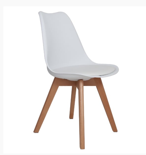 Scaun Celia, cadru lemn fag - imitatie piele