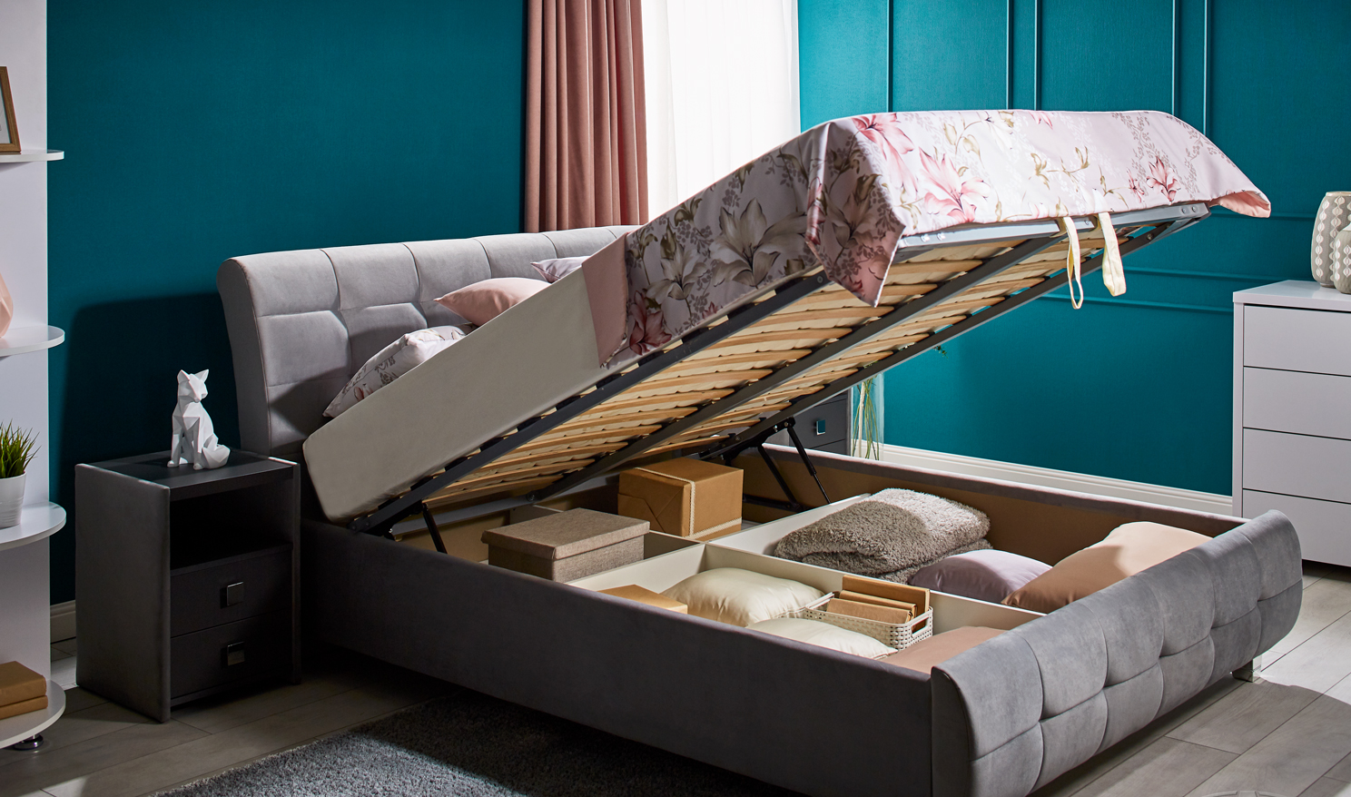 Pat Limbo, pat cu ladă de depozitare