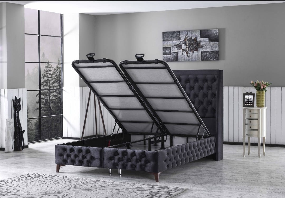 Pat cu spațiu de depozitare Tiamo