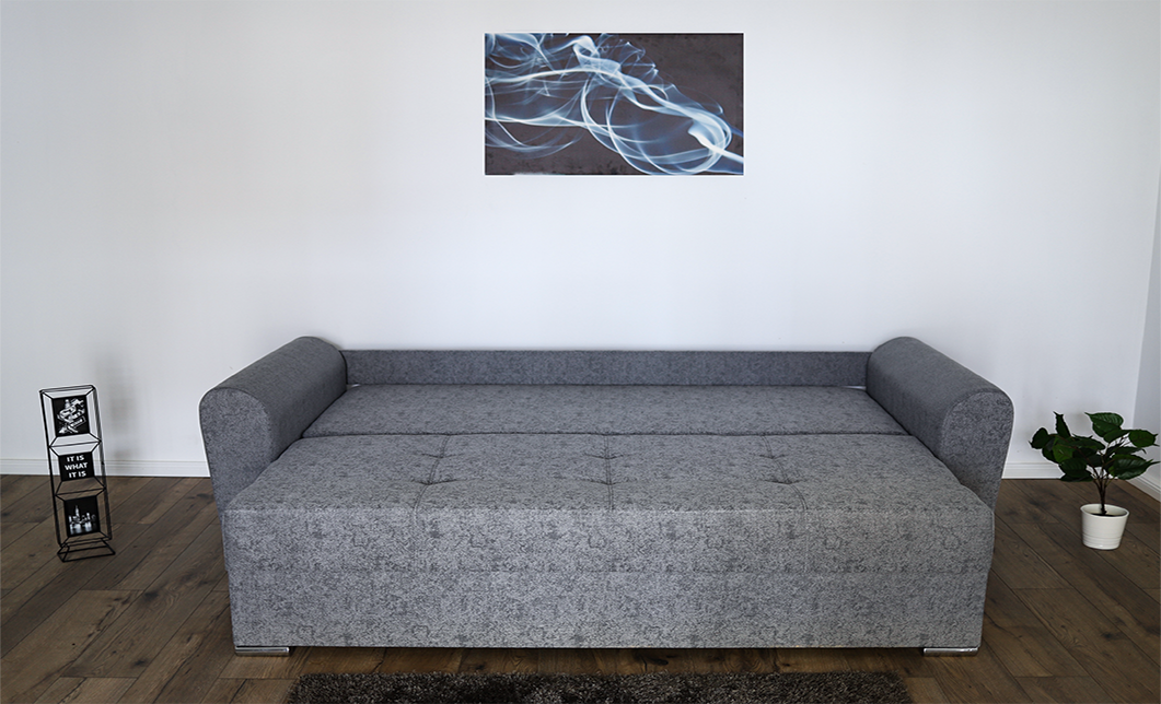 Canapea 3 locuri extensibilă cu spațiu de depozitare Lacrima