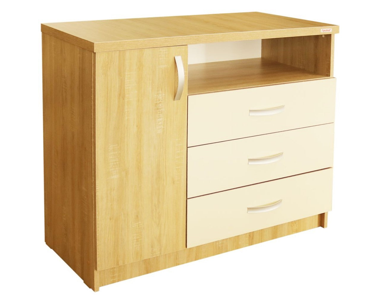 Comodă 1 ușă 3 sertare Milano