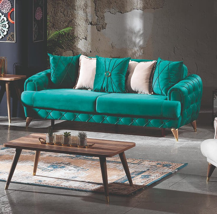 Canapea extensibilă 3 locuri cu spațiu de depozitare Gloria