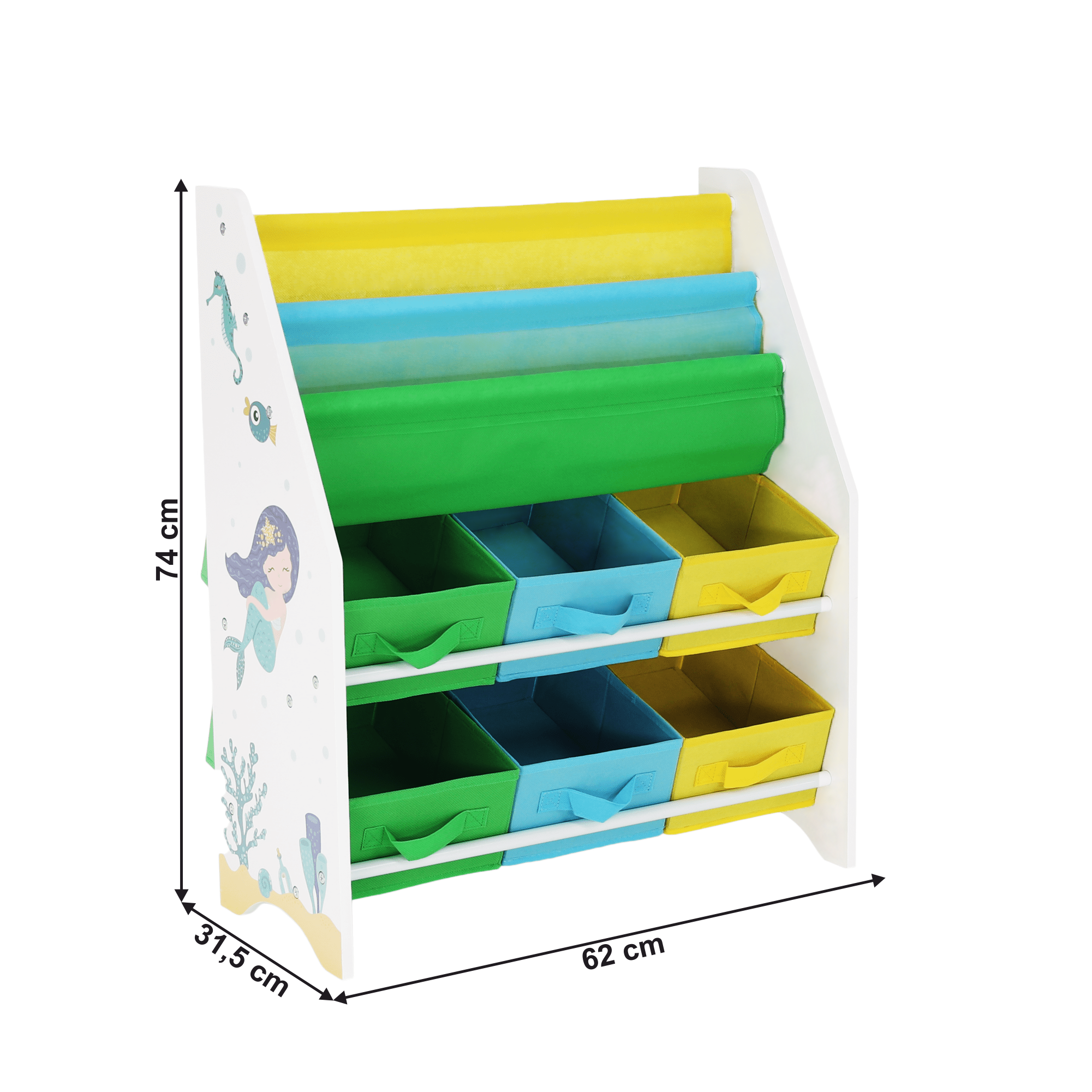 Organizator / raft pentru copii multicolor Nomito tip 1